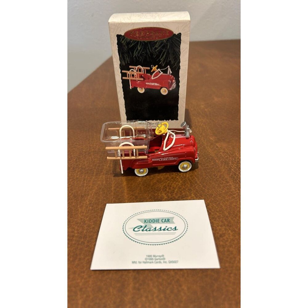 Hallmark Keepsake Ornament Murray Petal Fire Truck Kiddie Car